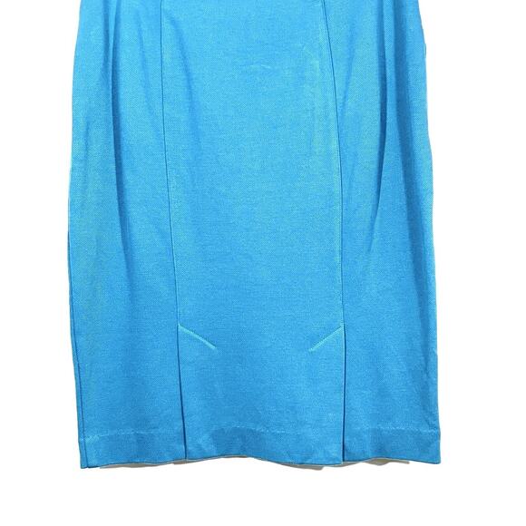 Cabi Style 3220 Turquoise Sigourney Pencil Skirt Size 2 Pockets Career Classic - Picture 5 of 10